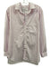 Frank & Eileen Size M Pink & White Cotton Stripe Long Sleeve Button Down Top Pink & White / M