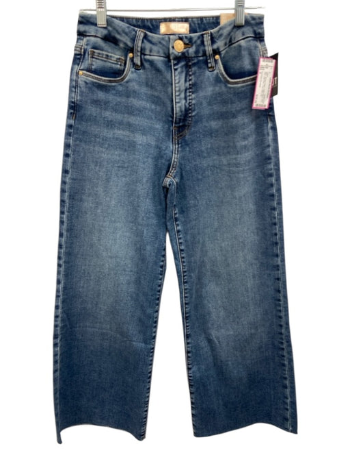 Kut From The Kloth Size 0 Medium Wash Cotton Blend Raw Hem High Rise Crop Jeans Medium Wash / 0
