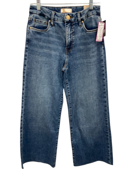 Kut From The Kloth Size 0 Medium Wash Cotton Blend Raw Hem High Rise Crop Jeans Medium Wash / 0