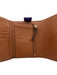 Chloe Brown & Tan Calfskin Leather Gold Tone Hardware Snap Closure Wallets Brown & Tan