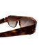 Isabel Marant Brown & Black Acetate Tortoiseshell Oversized Shield Sunglasses Brown & Black