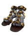 Valentino Shoe Size 38 Brown Leather Gold hardware Pyramid Studs Buckle Sandals Brown / 38