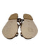 K Jacques Shoe Size 39 Tan Brown Leather Gold Studs Buckle Toe Strap Sandals Tan Brown / 39