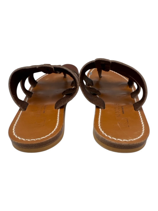 K Jacques Shoe Size 39 Brown Leather fisherman Slide Sandals Brown / 39