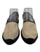 J. Crew Shoe Size 8 Beige & Black Textile Woven Espadrille Flats Beige & Black / 8