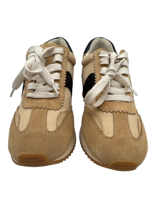 Dolce Vita Shoe Size 8.5 Beige, Black, Tan Synthetic Leather trim Sneakers Beige, Black, Tan / 8.5