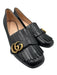 Gucci Shoe Size 39 Black Leather GG Logo Fringe Block heel Pumps Black / 39