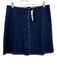 J. Crew Size 6 Dark Wash Cotton Blend Denim A Line contrast stitch Skirt Dark Wash / 6