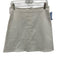 J. Crew Size 6 White Cotton Blend Denim A Line contrast stitch Above Knee Skirt White / 6
