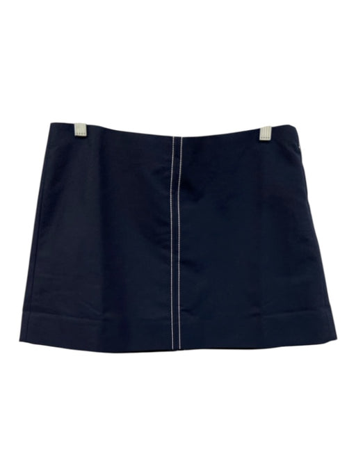 J. Crew Size 6 Navy Blue Cotton Blend Contrast Stitch Skort A Line Mini Skirt Navy Blue / 6