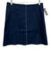 J. Crew Size 4 Navy Cotton Blend Denim A Line contrast stitch Above Knee Skirt Navy / 4
