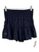 The Bubble Size S Navy Blue Polyester Blend Built in Shorts Ruffle Mini Skirt Navy Blue / S