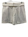 Vince Size 4 Ivory White Cotton Blend High Rise Belt Pleated Shorts Ivory White / 4