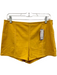 J. Crew Size 6 Yellow Cotton Blend Paneled High Rise Side Zip Mini Shorts Yellow / 6