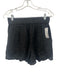 J. Crew Size XS/S Black Linen Elastic Waist Scalloped Edge High Rise Short Set Black / XS/S
