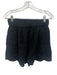 J. Crew Size XS/S Black Linen Elastic Waist Scalloped Edge High Rise Short Set Black / XS/S