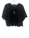 J. Crew Size XS/S Black Linen Elastic Waist Scalloped Edge High Rise Short Set Black / XS/S