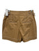 Veronica Beard Size 4 Khaki Beige Cotton Blend Contrast Stitch High Rise Shorts Khaki Beige / 4