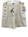 J. Crew Size 4 Cream Linen Blend High Rise Pleated Sailor Buttons Shorts Cream / 4
