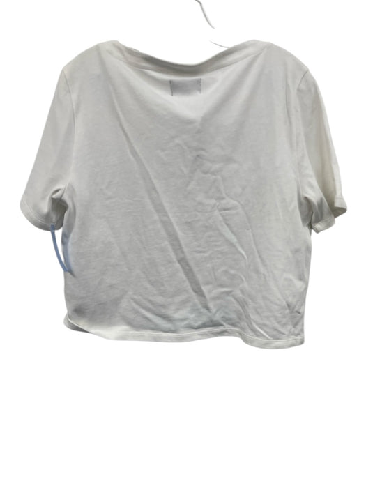 J.Crew Collection Size S/6 White Gold Cotton Short Sleeve Paillettes Skirt Set White Gold / S/6