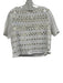 J.Crew Collection Size S/6 White Gold Cotton Short Sleeve Paillettes Skirt Set White Gold / S/6