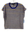 J. Crew Size L Blue & Yellow Cotton Blend Cap Sleeve Striped Top Blue & Yellow / L
