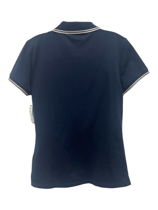 Tory Sport Size S/M Navy & white Polyester Blend Short Sleeve Collar Skirt Set Navy & white / S/M
