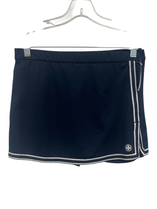 Tory Sport Size S/M Navy & white Polyester Blend Short Sleeve Collar Skirt Set Navy & white / S/M