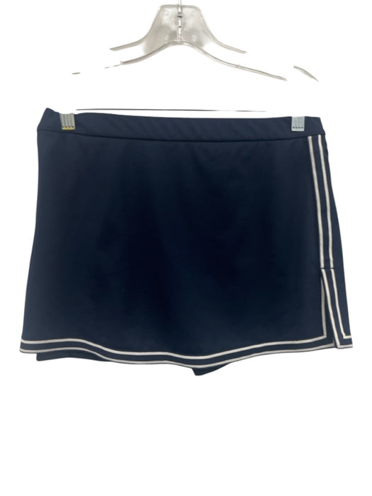 Tory Sport Size S/M Navy & white Polyester Blend Short Sleeve Collar Skirt Set Navy & white / S/M