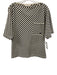 Tory Burch Size S striped Cotton Short Sleeve Patch Pocket Oversize Top striped / S