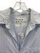 Frank & Eileen Size M White & Blue Cotton Long Sleeve Button Up & Collar Top White & Blue / M