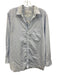 Frank & Eileen Size M White & Blue Cotton Long Sleeve Button Up & Collar Top White & Blue / M