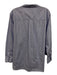 Frank & Eileen Size M Blue & White Cotton Long Sleeve Striped Patch Pocket Top Blue & White / M