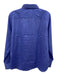 J. Crew Size 8 Blue Cotton Long Sleeve Button Up & Collar Top Blue / 8