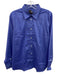 J. Crew Size 8 Blue Cotton Long Sleeve Button Up & Collar Top Blue / 8