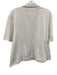 Frank & Eileen Size M White Cotton Short Sleeve Button Up Collar Top White / M