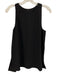 Vince Size S Black Polyester Keyhole Back Sleeveless Split Hem Top Black / S