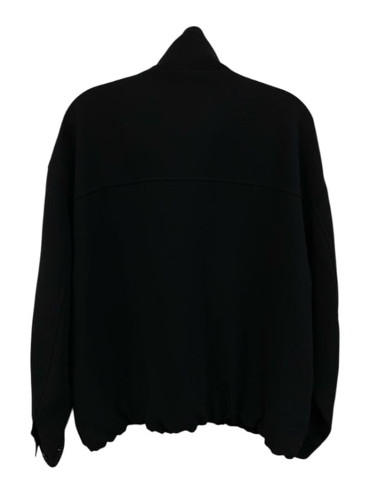 Aritzia Size M Black Polyester Cupro Lining Bomber Front Zip Jacket Black / M