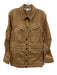 Veronica Beard Size 6 Tan Cotton Blend Gathered Detail Snap Button Jacket Tan / 6