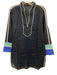 Tory Burch Size M navy blue, white , tourquise Cotton Semi Sheer Dress Coverup navy blue, white , tourquise / M