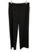 Vince Size 4 Black Polyester Blend Zip & Hook Closure Button Detail Pants Black / 4