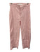 Frank & Eileen Size 4 Red & White Cotton Blend Striped High Rise Wide Leg Pants Red & White / 4