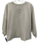 Rachel Comey Size XS/S Ivory Cotton Raw Hem Crew Neck Half Sleeve Sweatshirt Top Ivory / XS/S
