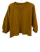 Rachel Comey Size XS/S Mustard Yellow Cotton Raw Hem Crew Neck Half Sleeve Top Mustard Yellow / XS/S