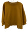 Rachel Comey Size XS/S Mustard Yellow Cotton Raw Hem Crew Neck Half Sleeve Top Mustard Yellow / XS/S
