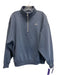 Alo Size S Blue Cotton Blend Fleece Mock Neck Half Zip Sweat Sweater Blue / S