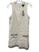 J. Crew Size XS White & Navy Blue Linen Stripe Trim Scoop Neck Shift Dress White & Navy Blue / XS