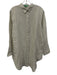 J. Crew Size S Cream Linen & Cotton Button Down Long Sleeve Shift Dress Cream / S