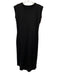 Frank & Eileen Size S Black Cotton Sleeveless Raw Hem Midi Dress Black / S