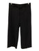 Vince Size 4 Black Wool Blend High Rise Zip & Hook Wide Leg Pants Black / 4
